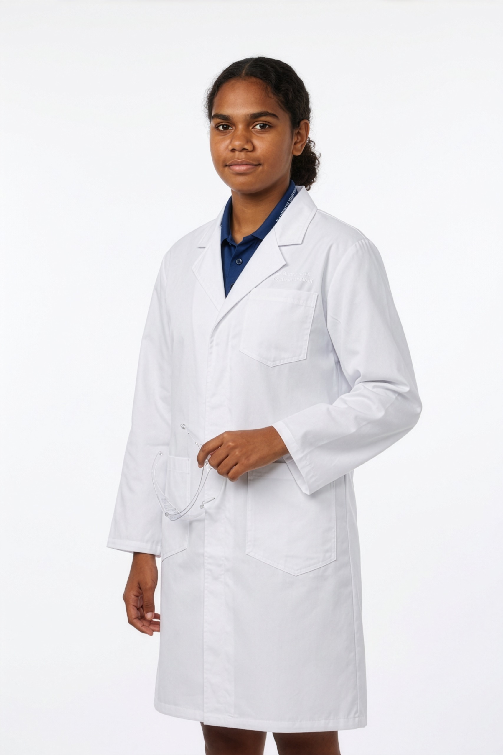 Traditional Cuff Lab Coat - White - Professional unisex lab coat