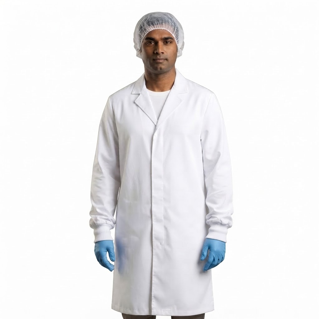 Food Processing Industry Coat - Professional unisex lab coat