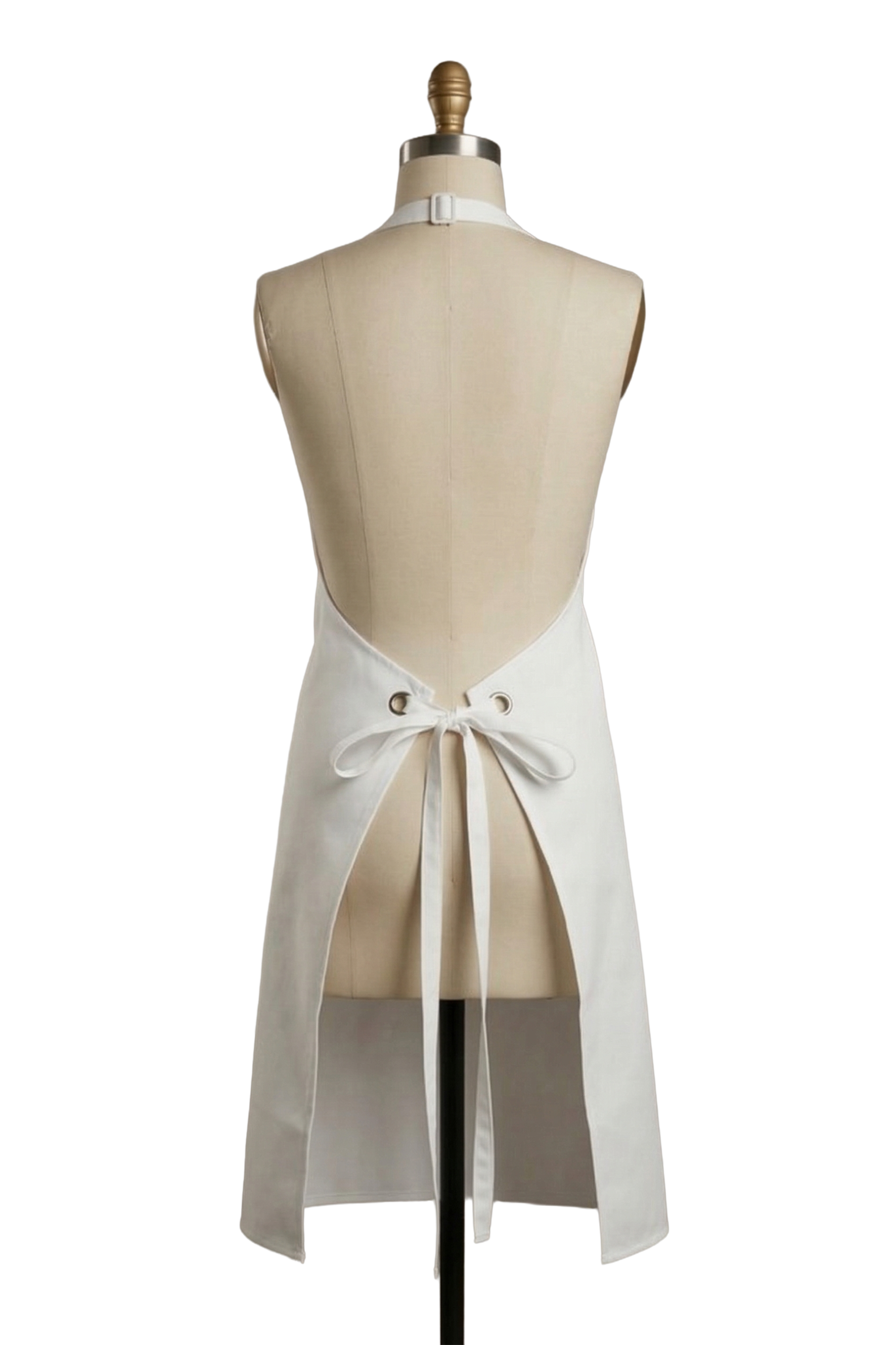 White Apron With Pocket - Professional unisex lab coat