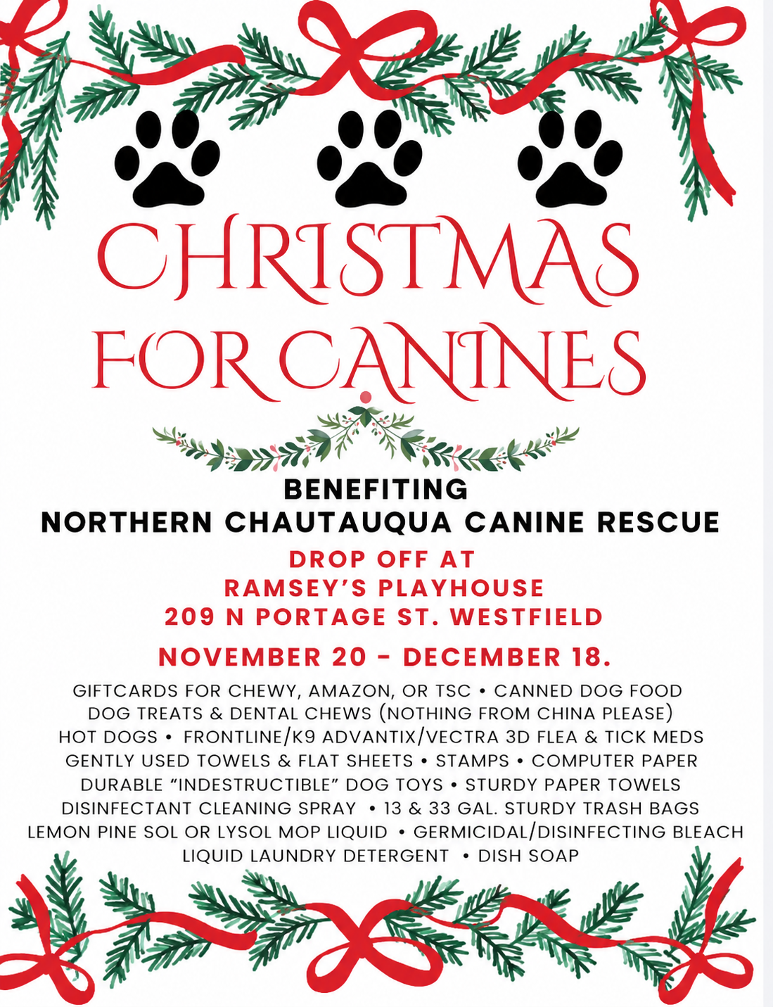 Christmas for Canines 2026