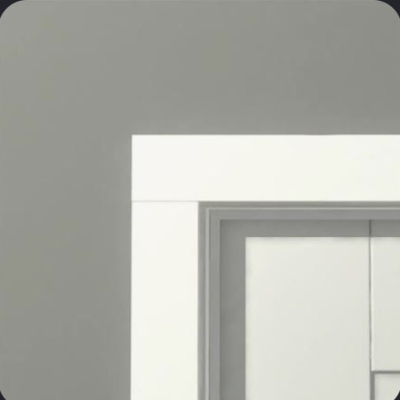 Square Modern Flat Casing interior door style