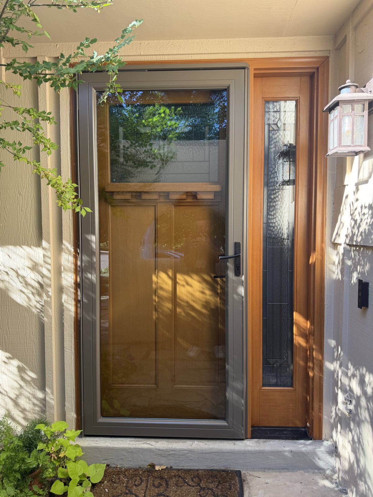 Full-View Storm Door Installation — after installation