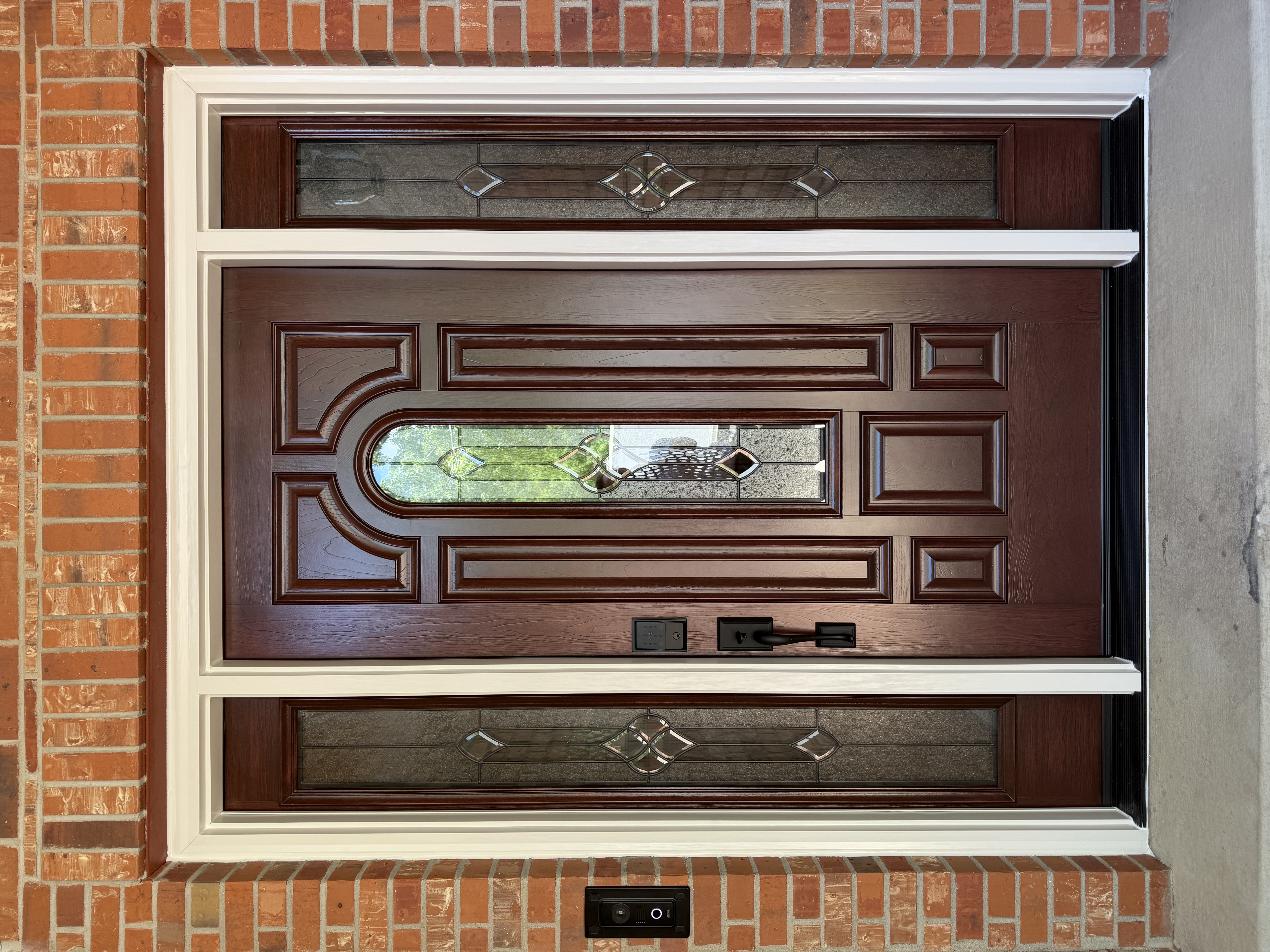 Entry with Sidelites Complete Makeover — after installation