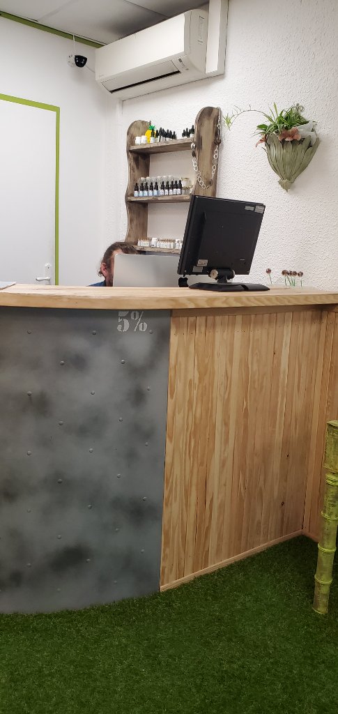 Détail du comptoir - produits en présentation