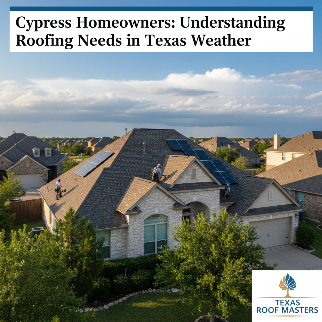 Cypress Homeowners: Understanding Roofing Needs in Texas Weather
