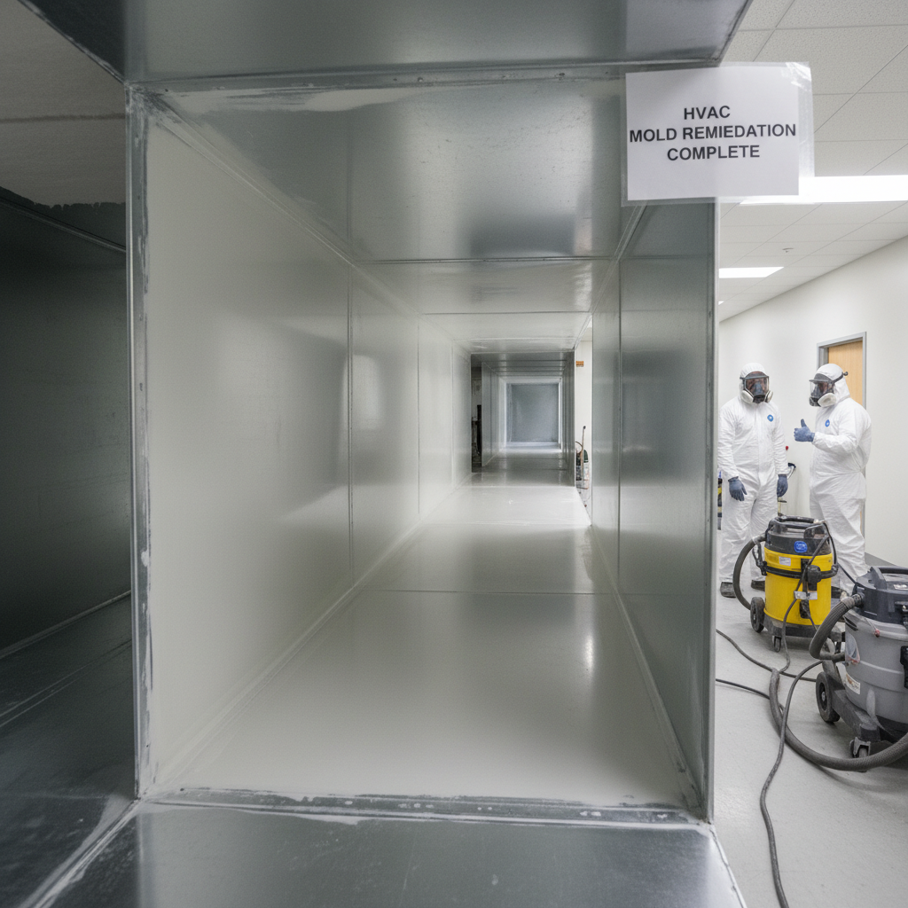 After - HVAC Duct Mold Cleaning β Air Handler