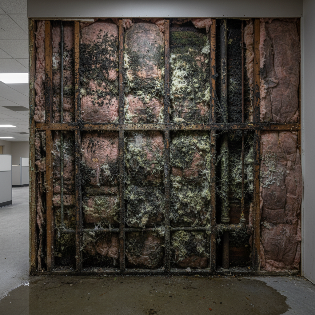 Before - Commercial Office Mold Remediation