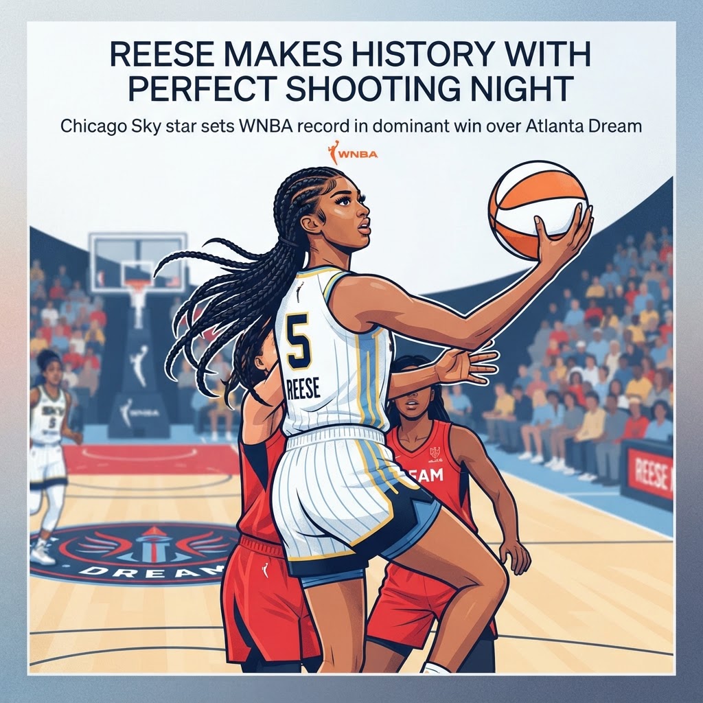 Angel Reese makes WNBA history with perfect shooting night in Atlanta Dream win