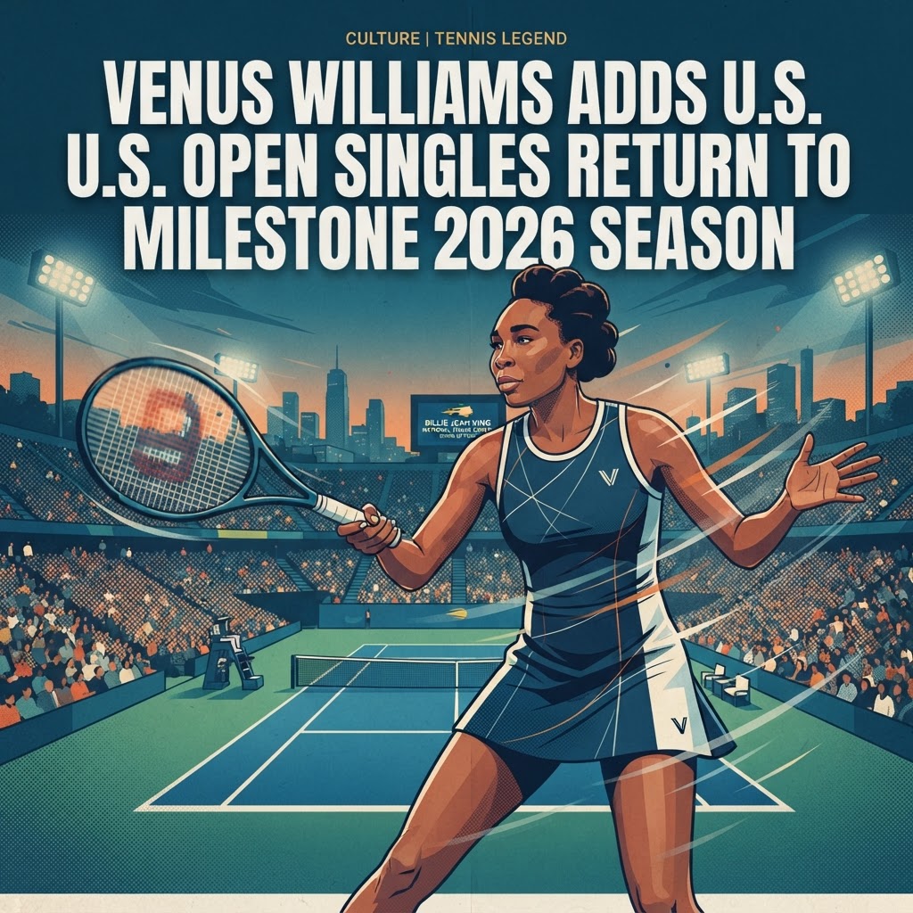 Venus Williams adds U.S. Open singles return to milestone 2026 season