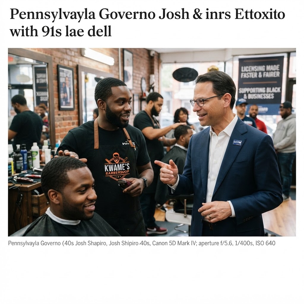 Josh Shapiro spotlights faster licensing for Black barbers in new reelection ad
