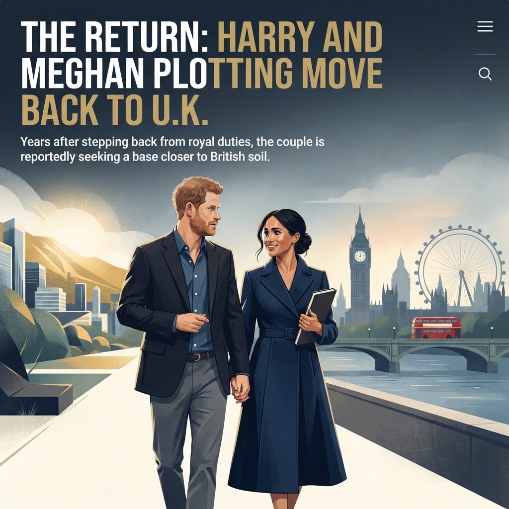 Meghan Markle and Prince Harry plotting move back to U.K. years after walking away from royal duties