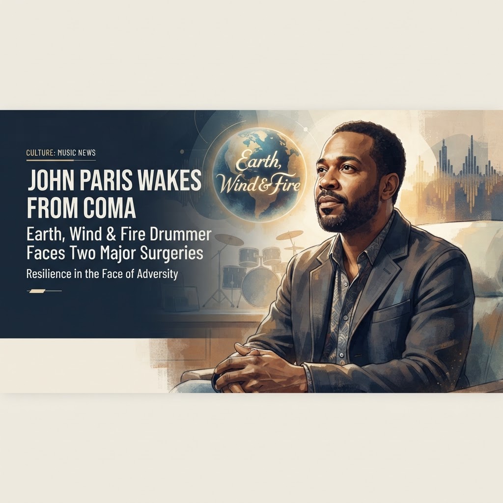 Earth, Wind & Fire drummer John Paris wakes from coma, faces two major surgeries