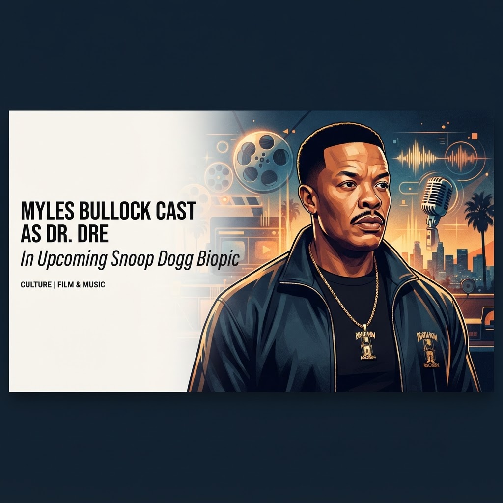 Myles Bullock Be cast as Dr. Dre in upcoming Snoop Dogg biopic