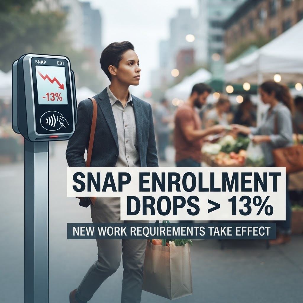 SNAP enrollment drops more than 13% as new work requirements take effect