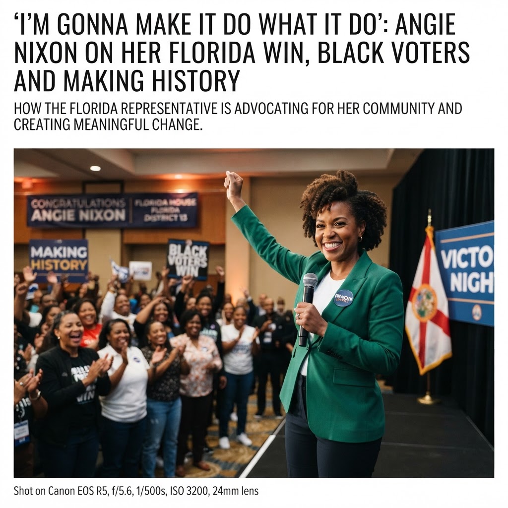 ‘I’m gonna make it do what it do’: Angie Nixon on her Florida win, Black voters and making history