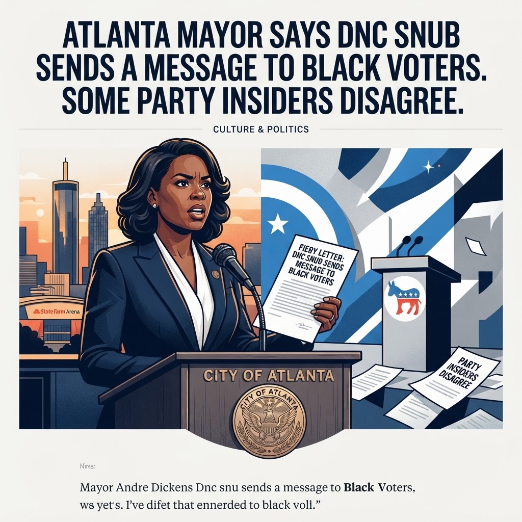 Atlanta mayor says DNC snub sends a message to Black voters in fiery letter. Some party insiders disagree