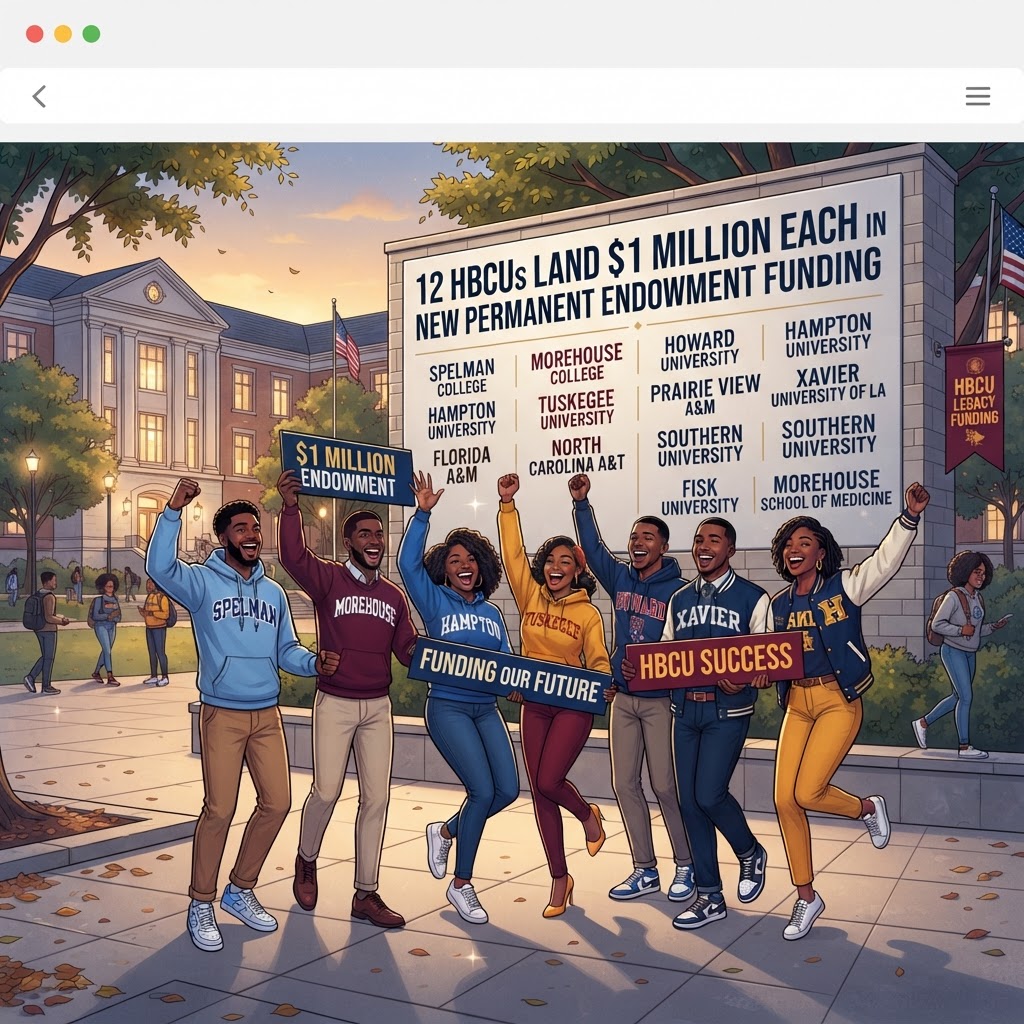12 HBCUs land $1 million each in new permanent endowment funding