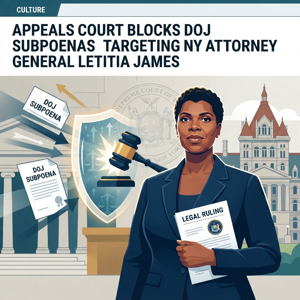 Appeals court blocks DOJ subpoenas targeting New York Attorney General Letitia James