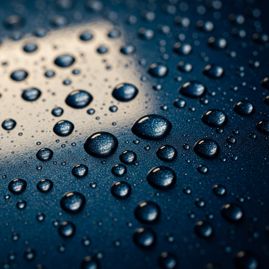 Water beading on a sealed finish