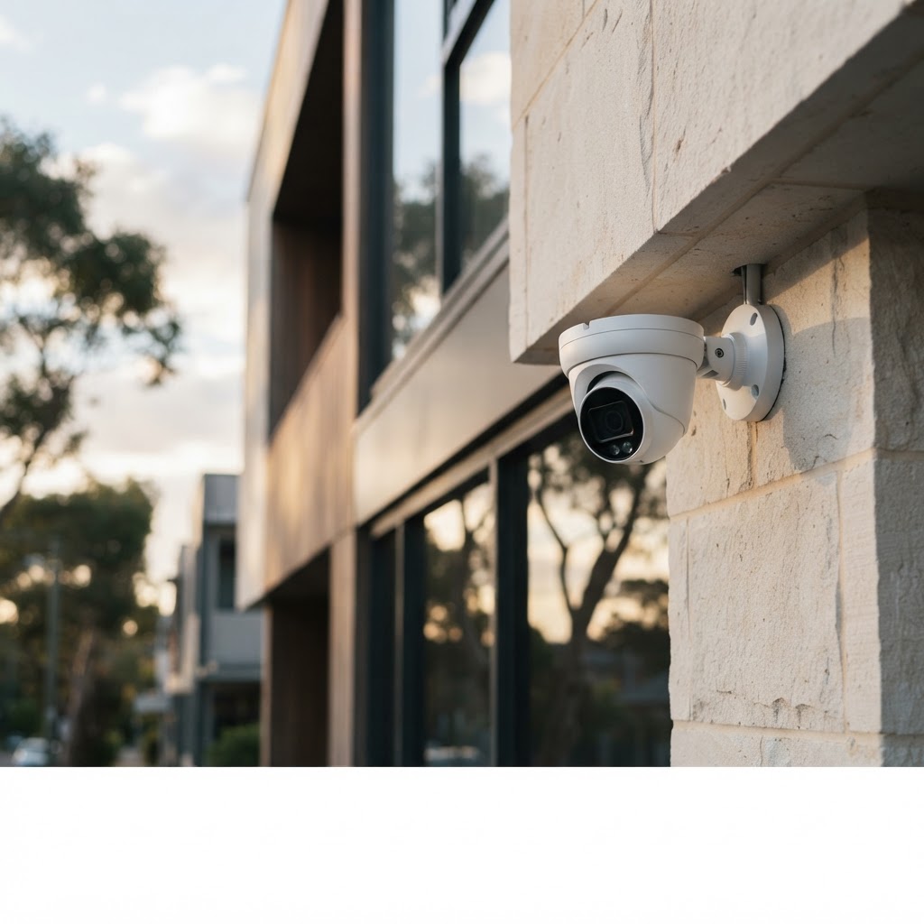 Illustrative security camera installation