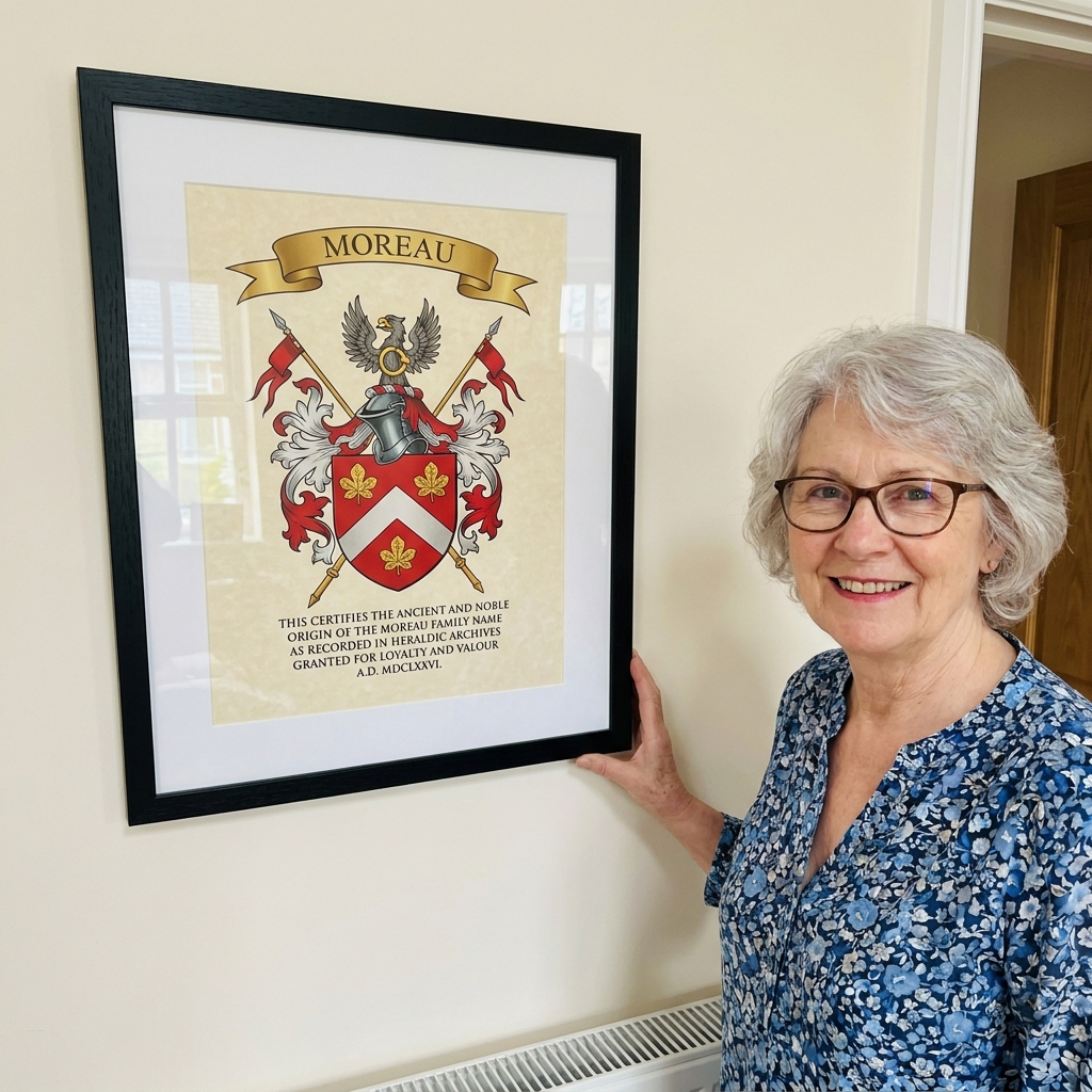 Céline Moreau family coat of arms print