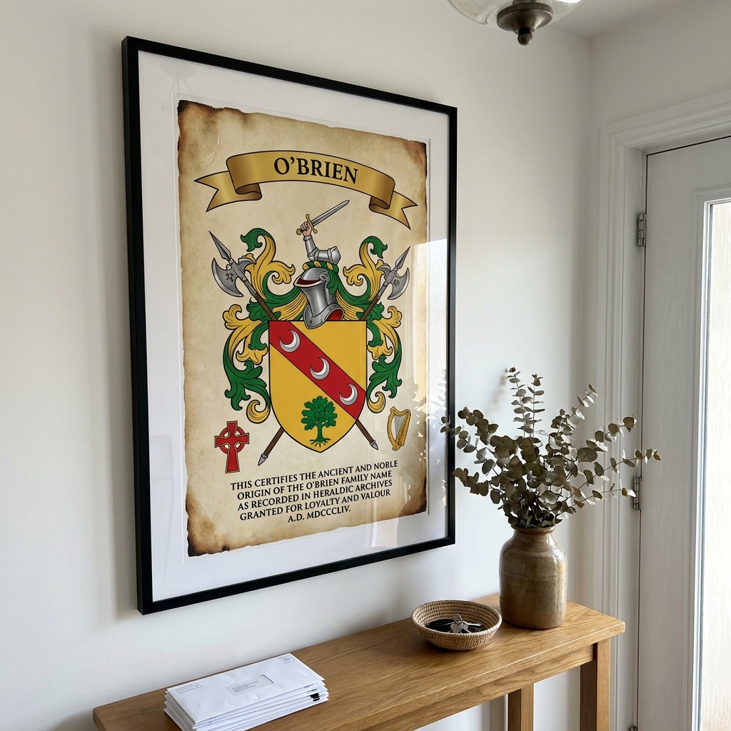 Michael O'Brien family coat of arms print