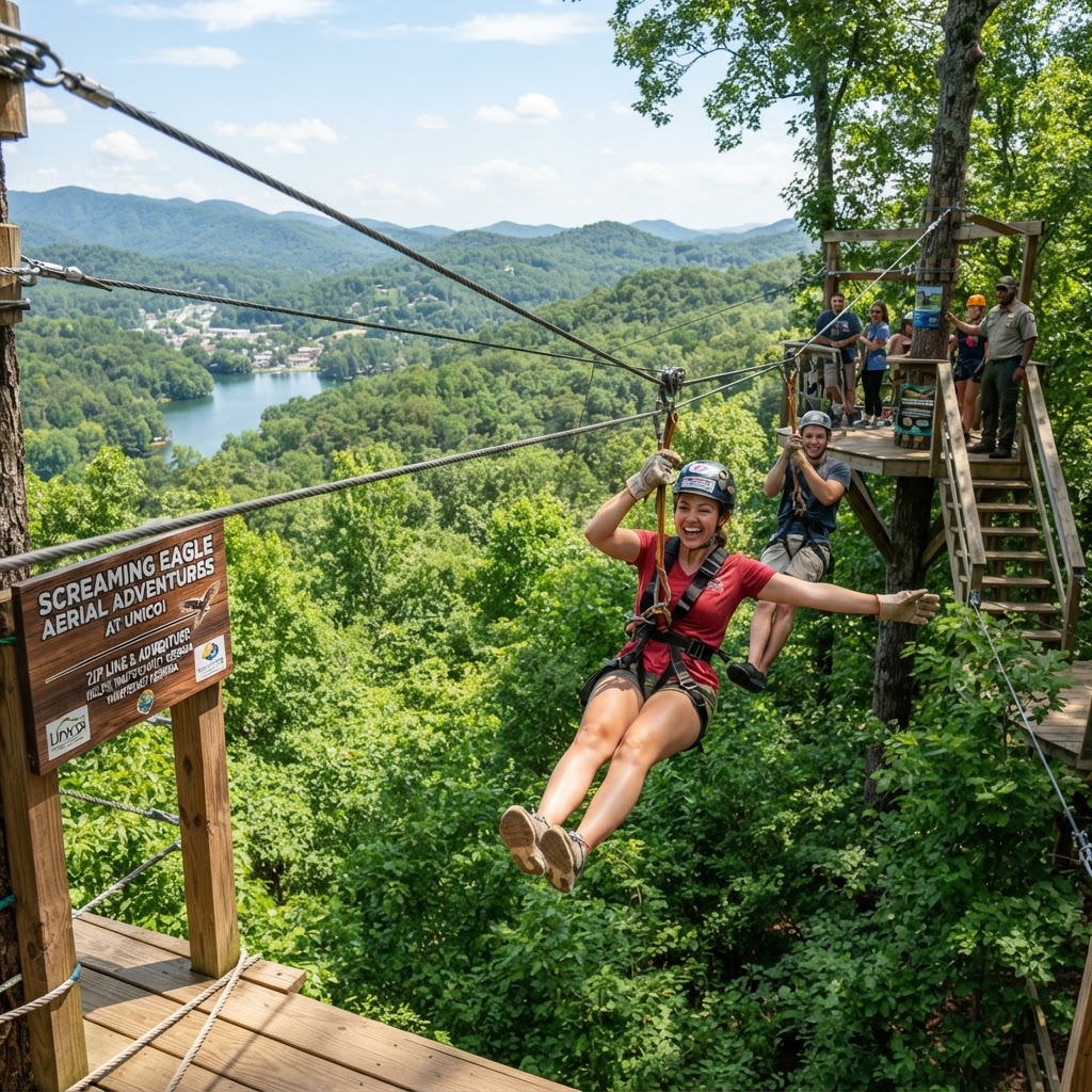 Screaming Eagle Aerial Adventures at Unicoi