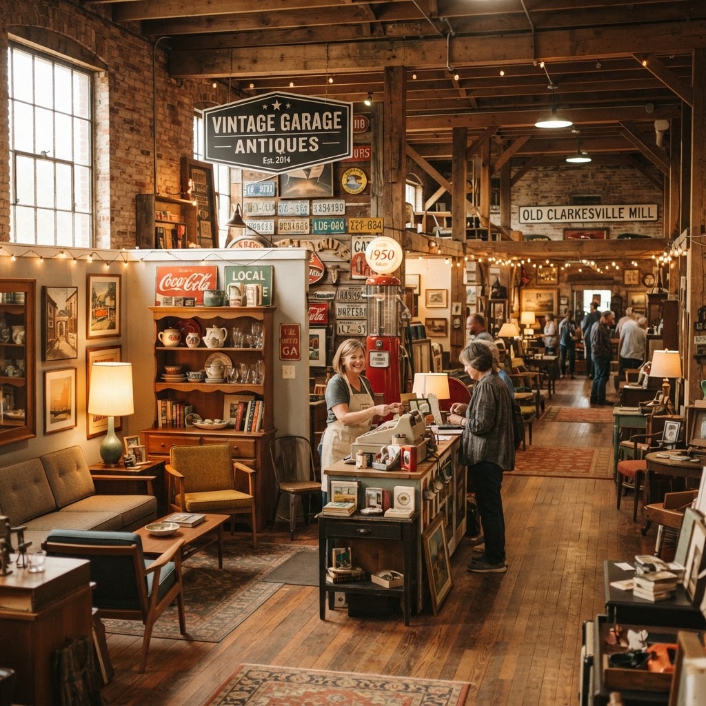 Vintage Garage Antiques at Old Clarkesville Mill