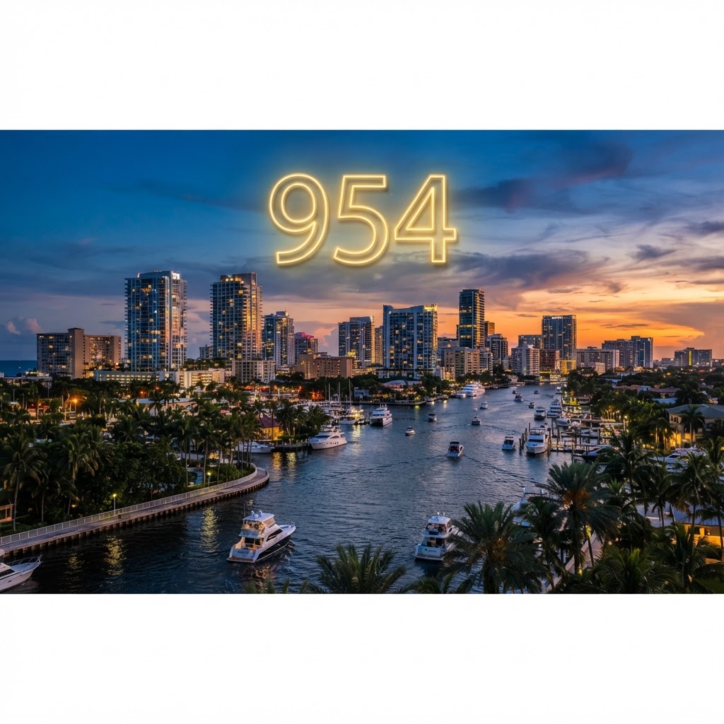 954 Area Code: Fort Lauderdale's Number on the Water