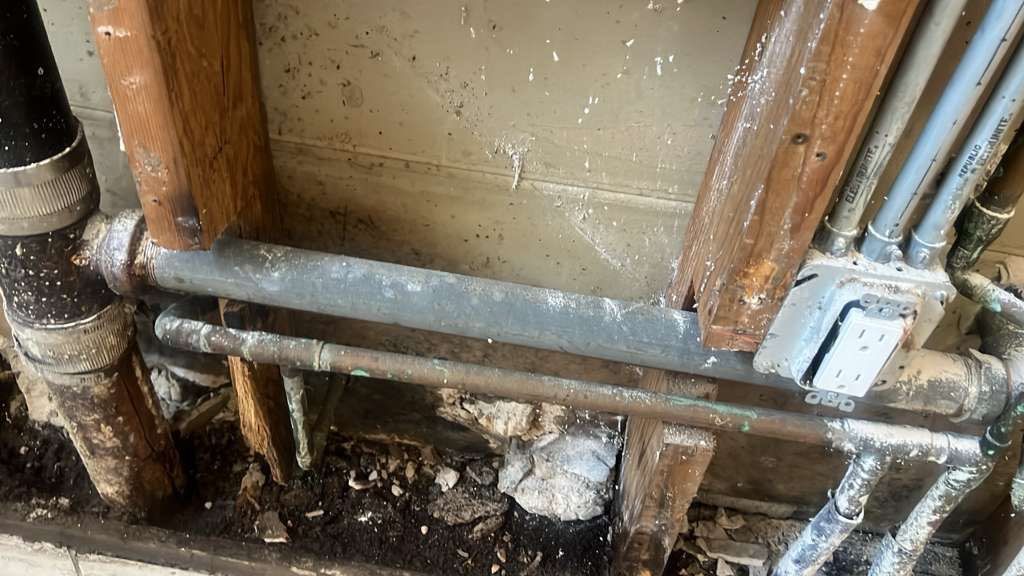 Broken pipe damage