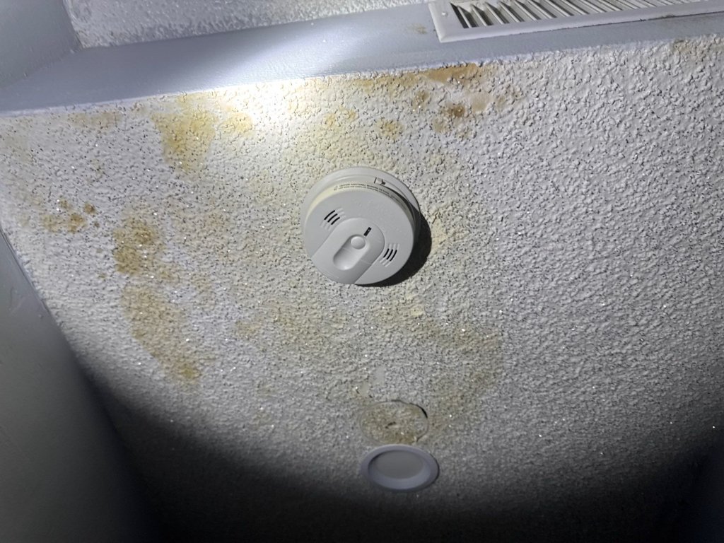 Ceiling stains