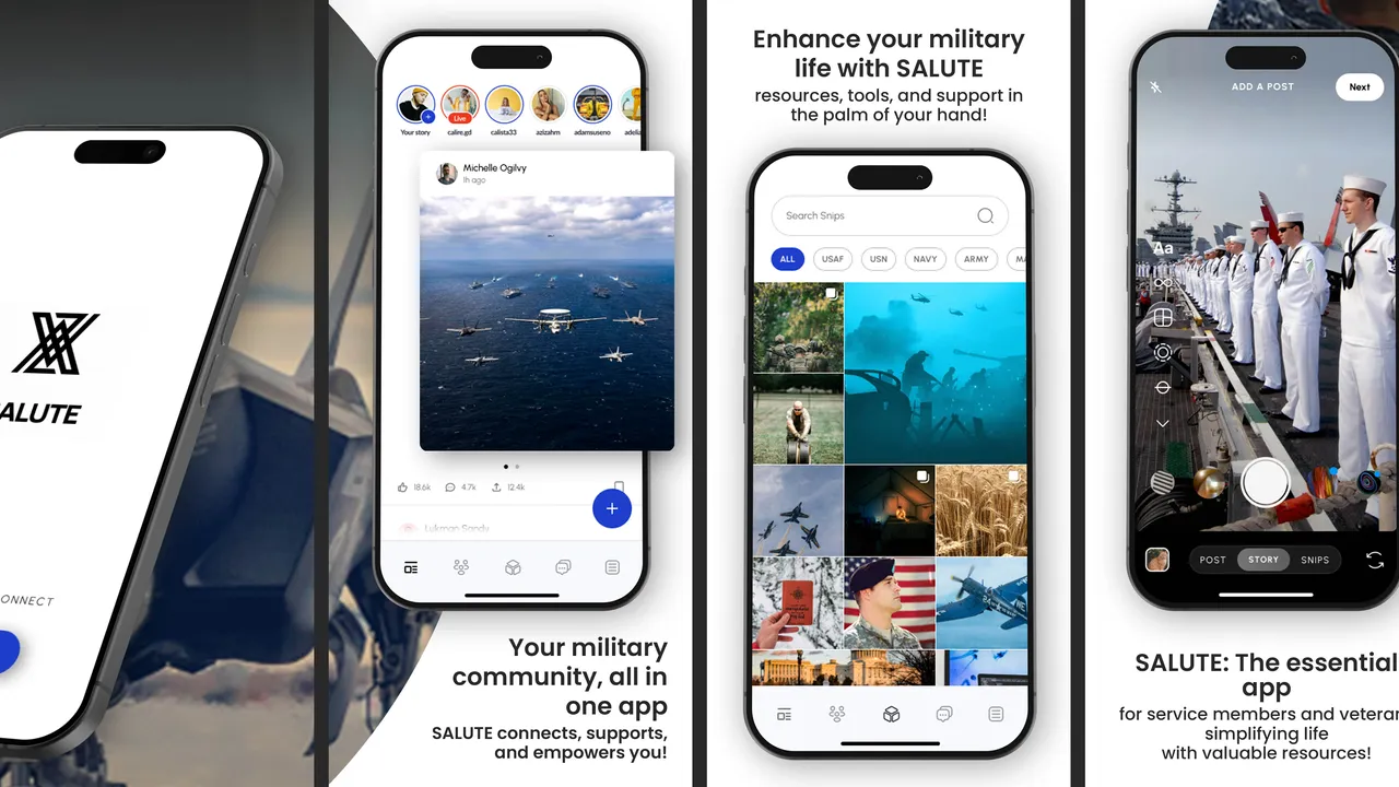 Salute template preview