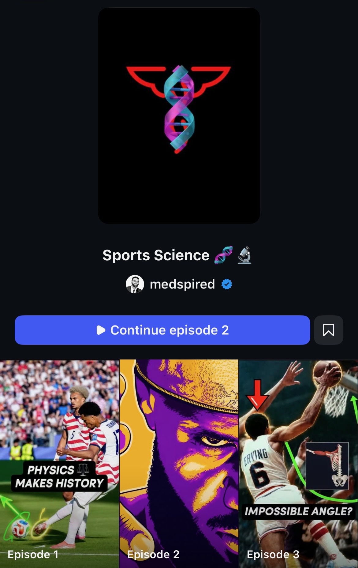 Sports Science series on Instagram