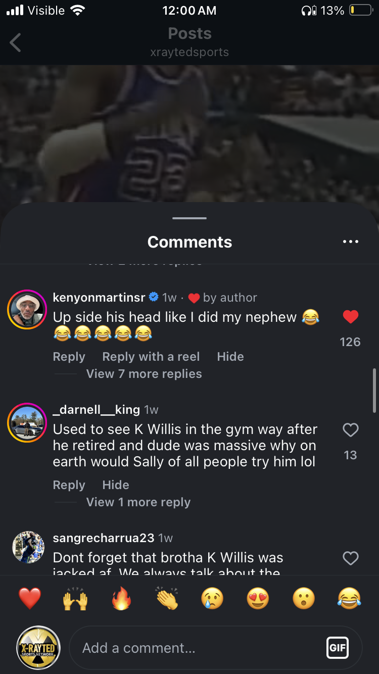 Kenyon Martin Sr. — 126 likes