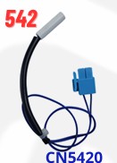 Sensor Daewoo 10k cable azul refrigeradora