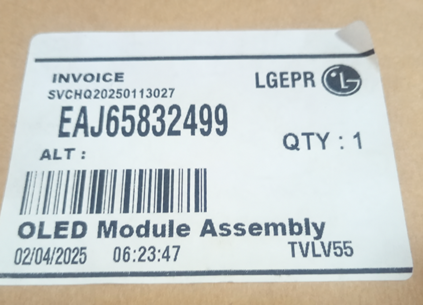 Pantalla Oled LG de 55 pulgadas