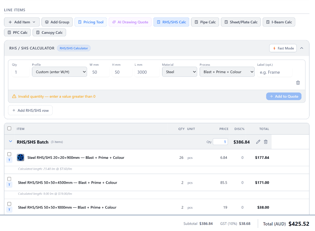 Smart Quote Tools