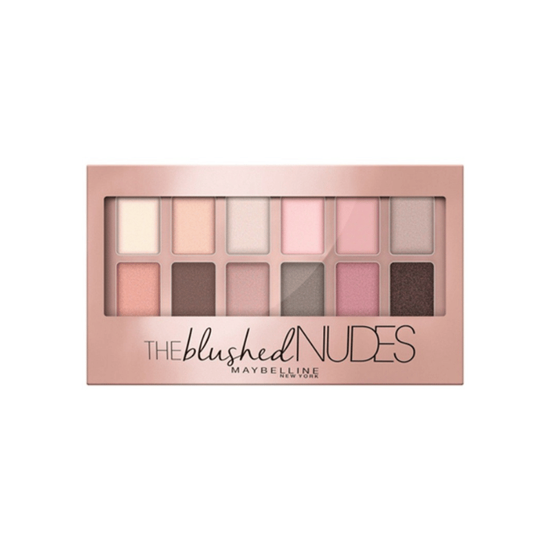 MAYBELLINE | פלטת 12 צלליות לעיניים Blushed Nudes - גווני בז' וברונזה