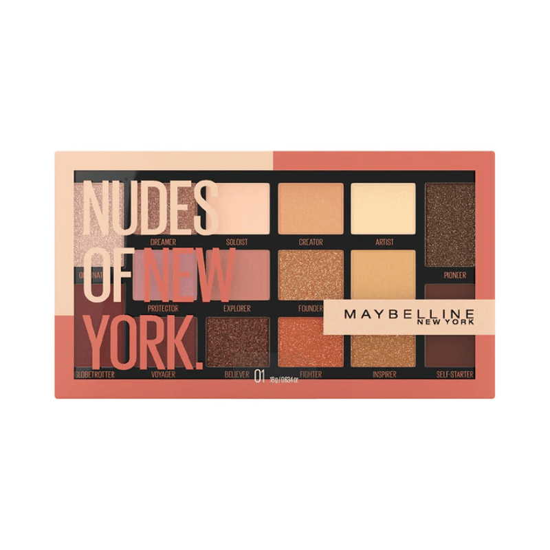 פלטת 16 צלליות ניו יורק MAYBELLINE | NUDES OF NEW YORK