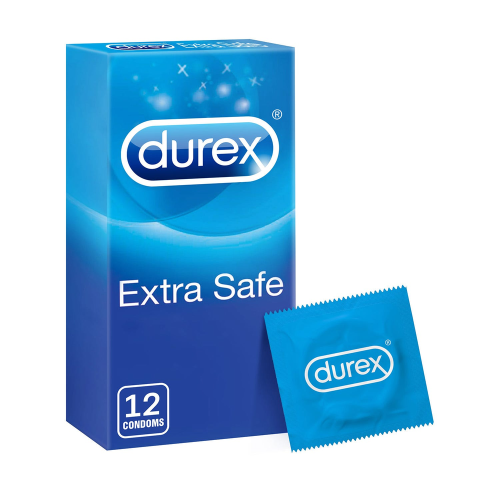 DUREX Extra Safe | דורקס קונדומים שקופים ועבים במקצת בתוספת חומר סיכה