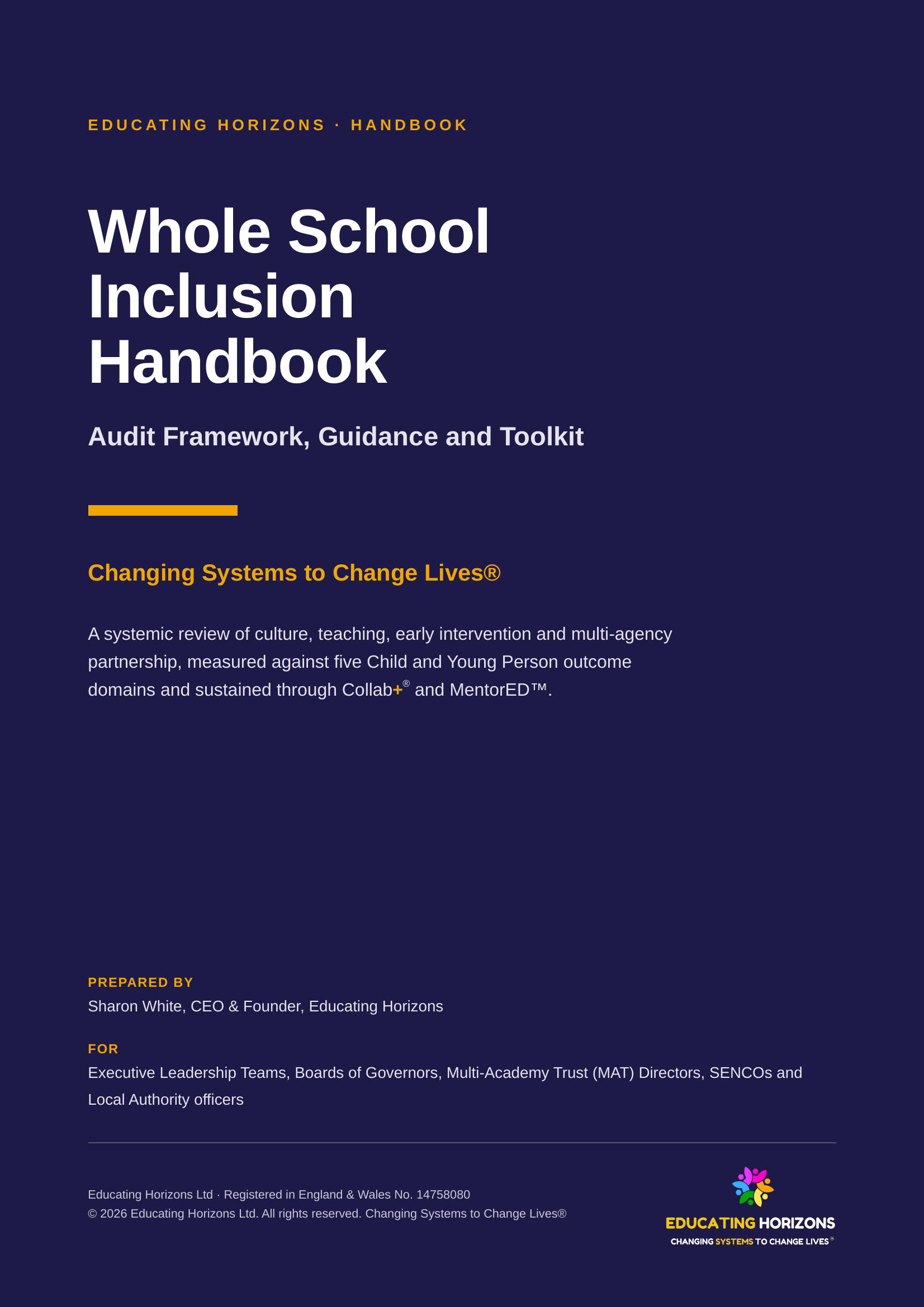 Whole School Inclusion Handbook