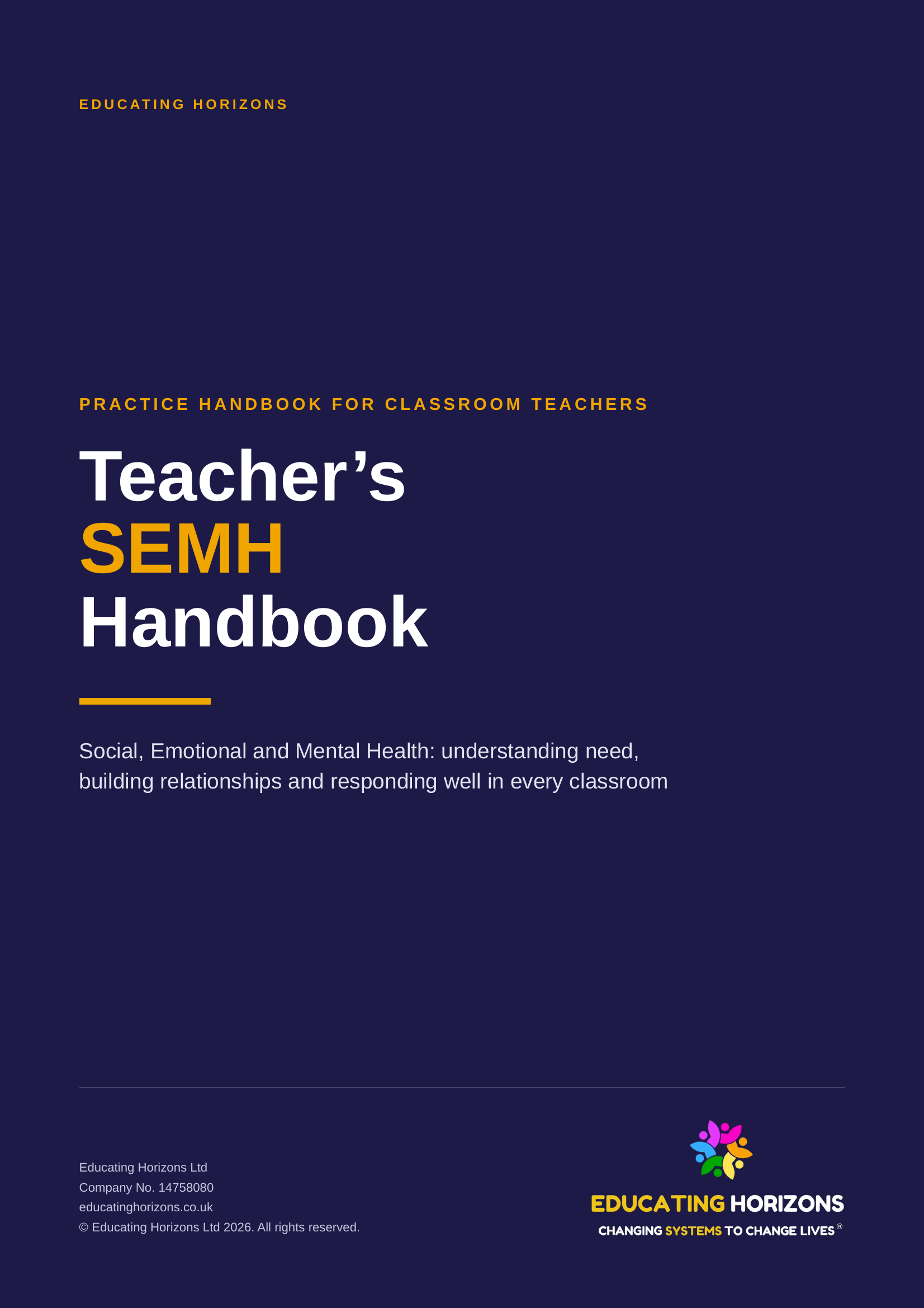 Teacher's SEMH Handbook