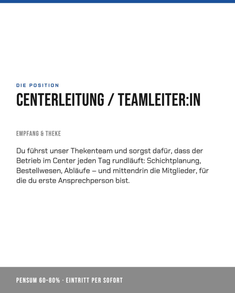 We are hiring – Centerleitung, Slide 2