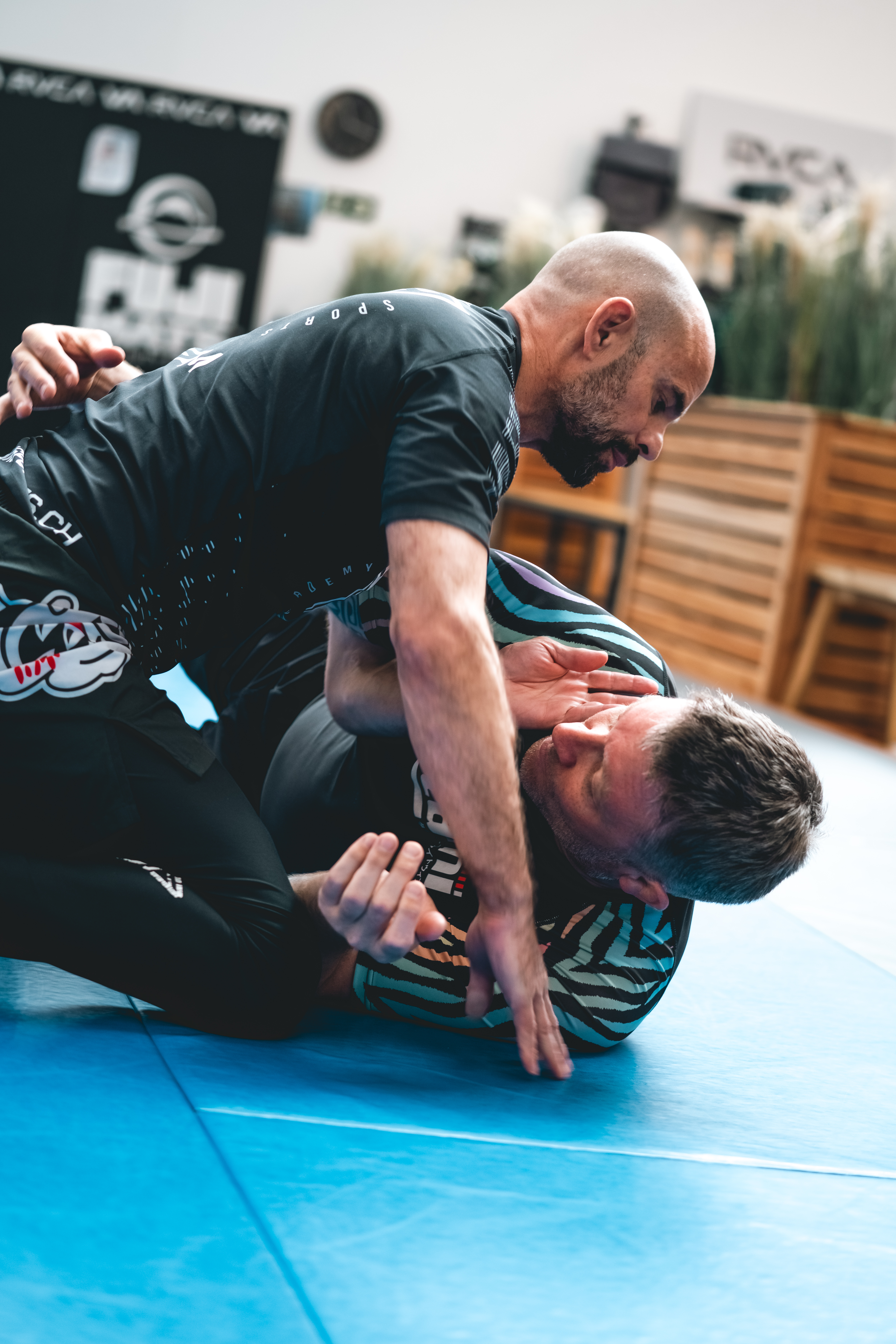 BJJ Rollen auf der Matte in Bern