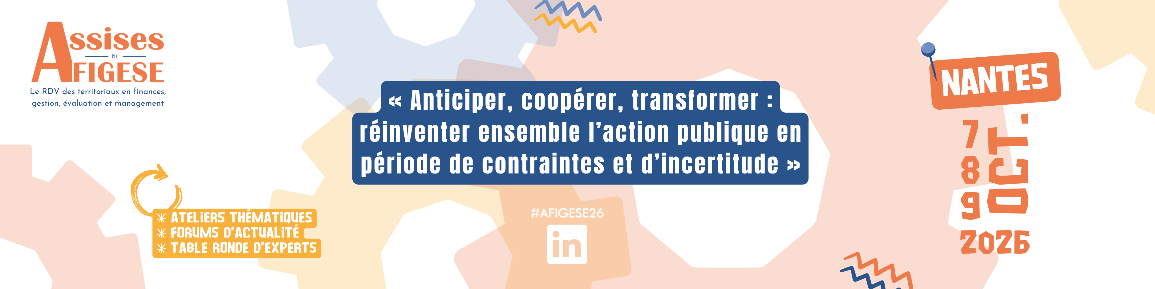 Assises de l'AFIGESE 2026 — Nantes, 7-8-9 octobre 2026