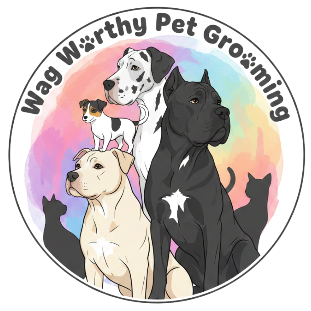 Wag Worthy Pet Grooming logo