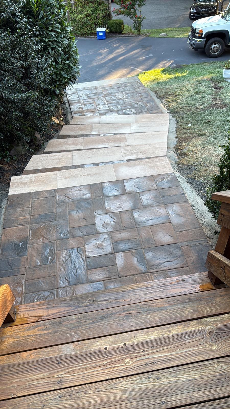 Paver Stairs & Walkway