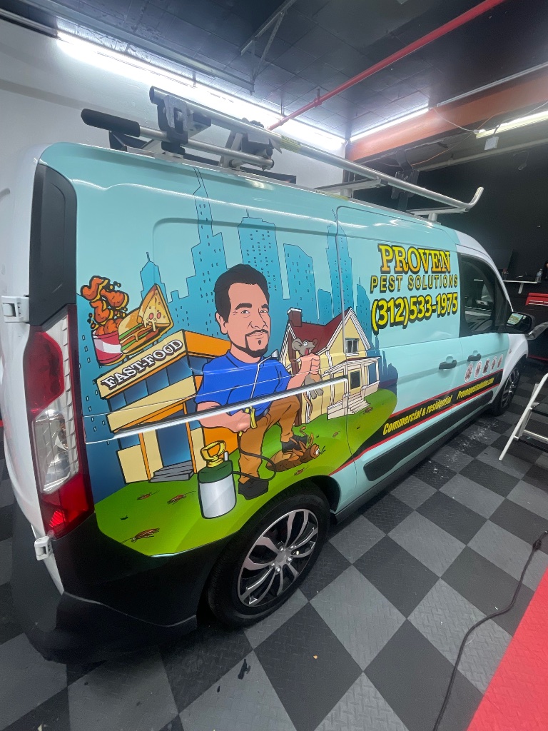 Proven Pest Solutions Van Wrap