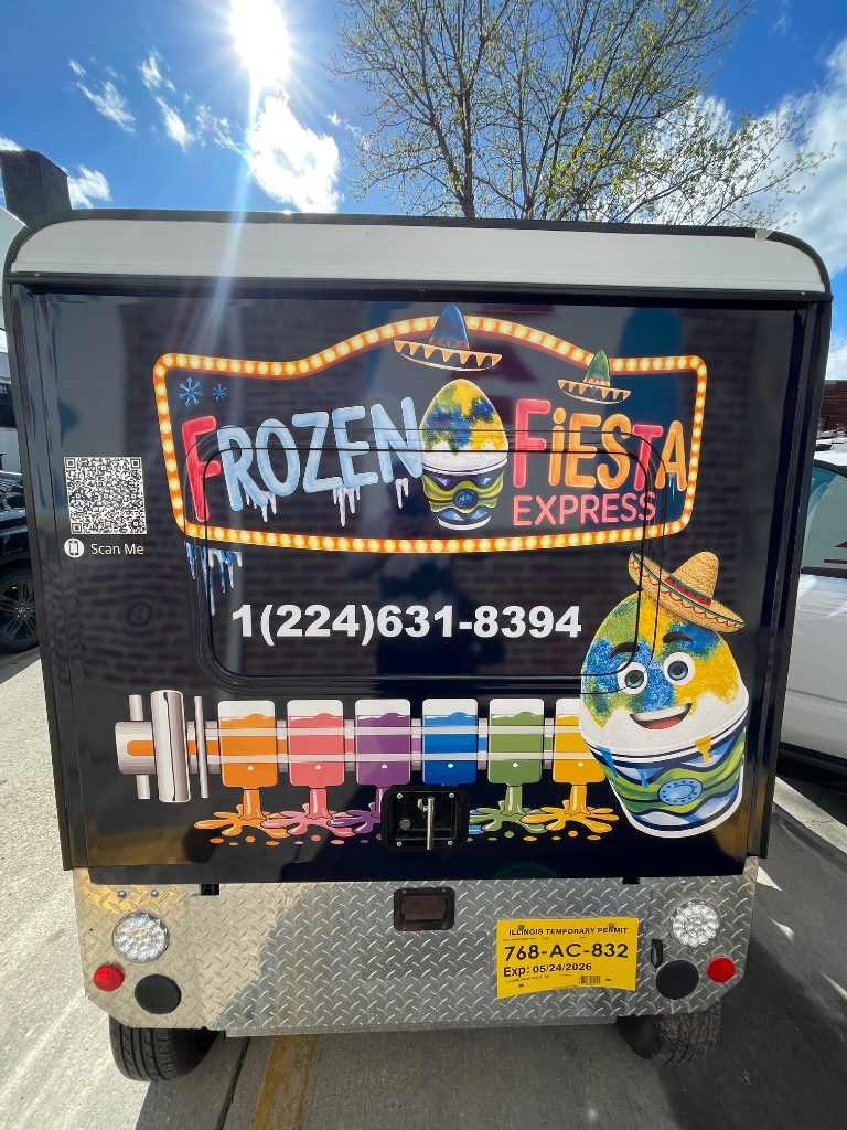 Frozen Fiesta Express Food Truck - Rear
