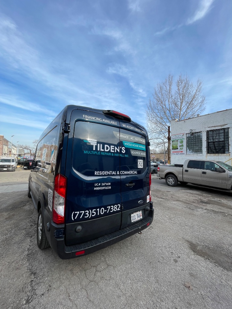Tilden's Multiple Repair Van Wrap - Rear